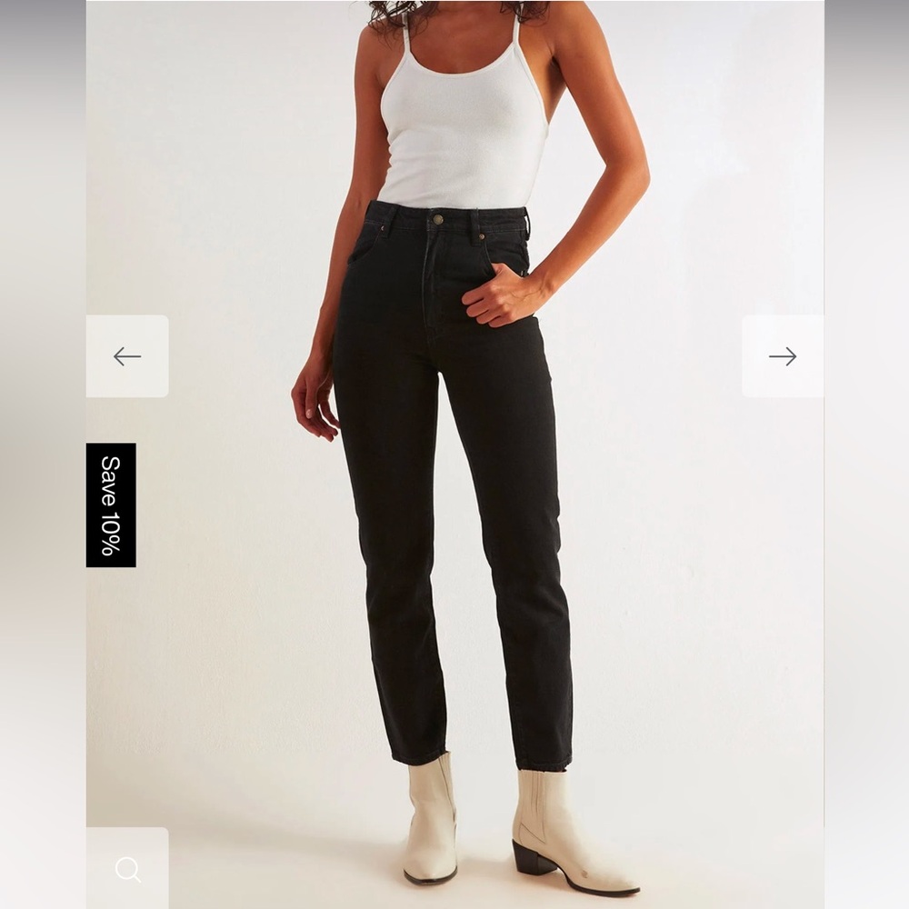 Rolla’s Black Straight Jeans